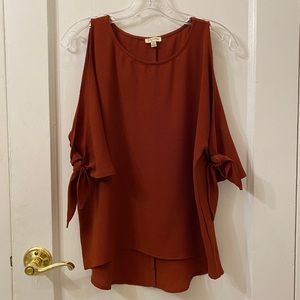 Lily White Burgundy Blouse